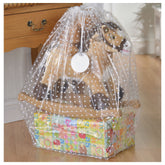 Clear Plastic with white Dots Giant 44" x 36" Plastic Gift Sack